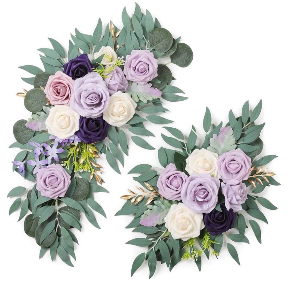 2pcs Artificial Flower Swags for decorating signs